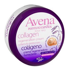 Avena Collagen Regeneration Cream, Softens and Moisturizes, White, 6.7 Fo Jar